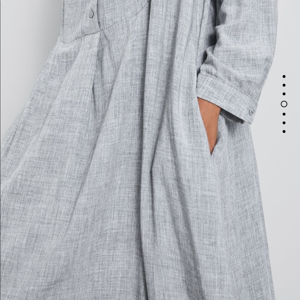 Zara oversized buttoned dress bloggers favorite